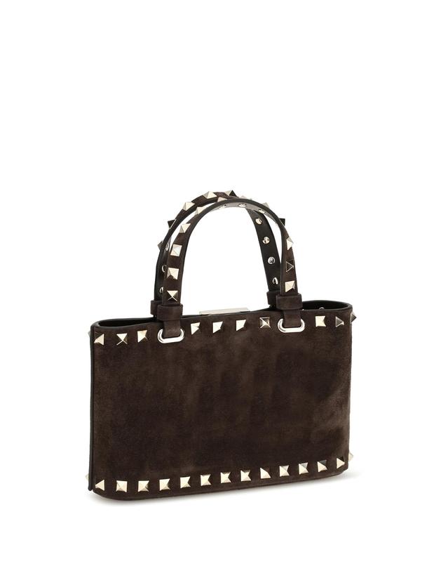 발렌티노 가라바니 [해외직구][K68]valentino 9W2P0AT0KQQ 0TO 여성 토트백 쇼퍼백 탑핸들백 핸드백 Suede Rockstud mini Handbag 착용컷