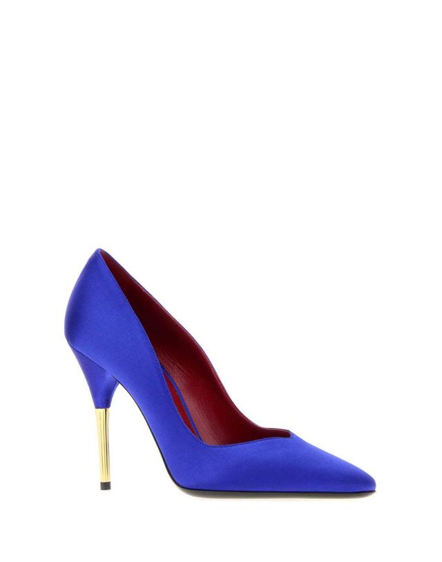 발렌티노 가라바니 [해외직구][X45]valentino 9W0S0QL1KVW DL7 여성 펌프스 슬링백 하이힐 스트랩힐 Electric blue satin pumps 착용컷