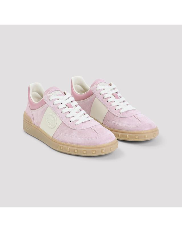 발렌티노 가라바니 [해외직구][D14]valentino 9W2S0IL9LAL BRN CANDY ROSE GLAC 여성 스니커즈 슬립온 valentino Suede Logo Sneakers 착용컷
