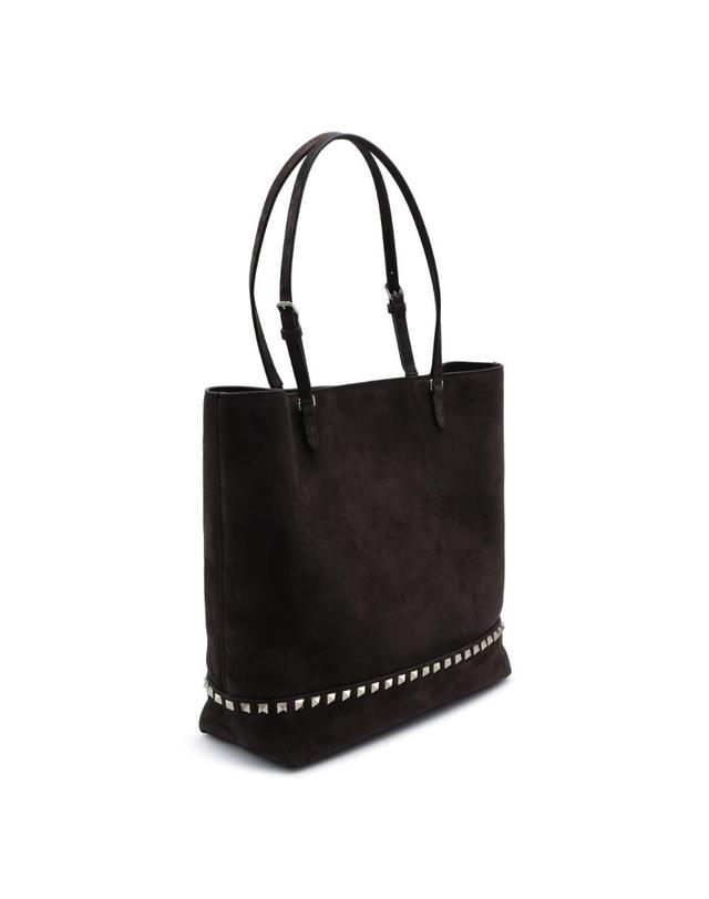 발렌티노 가라바니 [해외직구][Q11]valentino 9W2B0T74KQQ0TO 여성 가방 백 BROWN SUEDE ROCKSTUD TOTE 착용컷