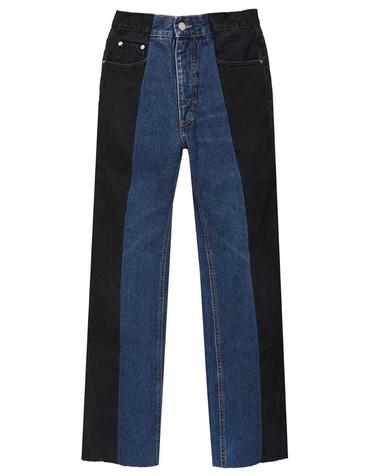 [해외직구][A94]ELV DENIM 1003 201 010228BLACK DARK BLUE 여성 청바지 데님진 ELV DENIM E L V DENIM Chic Flared Jeans