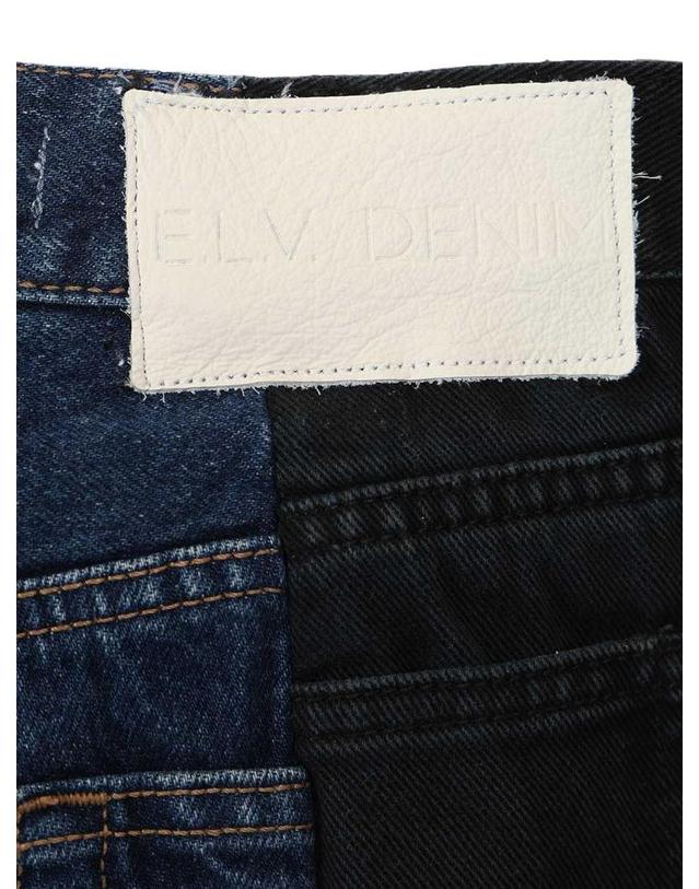 이엘브이데님 [해외직구][A94]ELV DENIM 1003 201 010228BLACK DARK BLUE 여성 청바지 데님진 ELV DENIM E L V DENIM Chic Flared Jeans 착용컷
