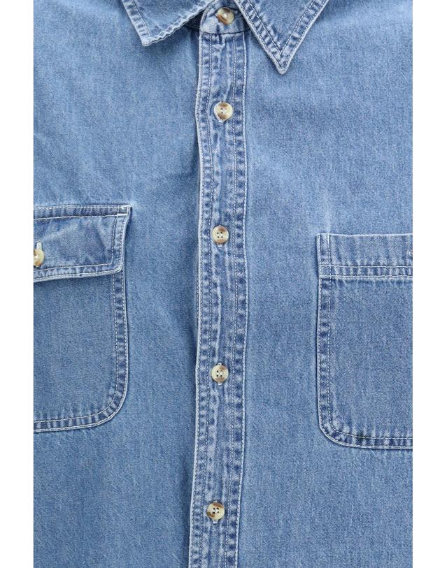 이엘브이데님 [해외직구][K68]ELV DENIM 200220303 MIDBLUE 여성 셔츠 남방 긴팔 반팔 블라우스 Denim Shirt 착용컷