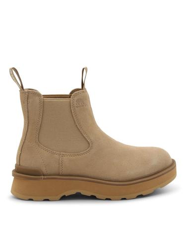 [해외직구][B47]소렐 2009101262 여성 앵클 롱 미디 부츠 BEIGE LEATHER CHELSEA BOOTS
