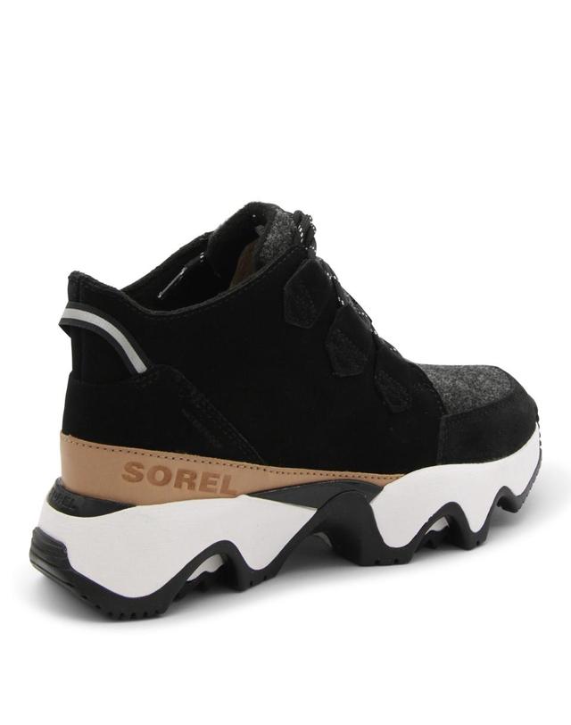 소렐 [해외직구][B47]소렐 2058671010 여성 스니커즈 로우탑 BLACK AND SEA SALT LEATHER KINETIC IMPACT C WP SNEAKERS 착용컷
