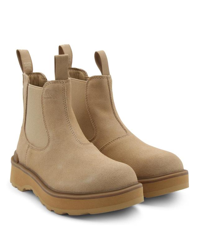 소렐 [해외직구][B47]소렐 2009101262 여성 앵클 롱 미디 부츠 BEIGE LEATHER CHELSEA BOOTS 착용컷