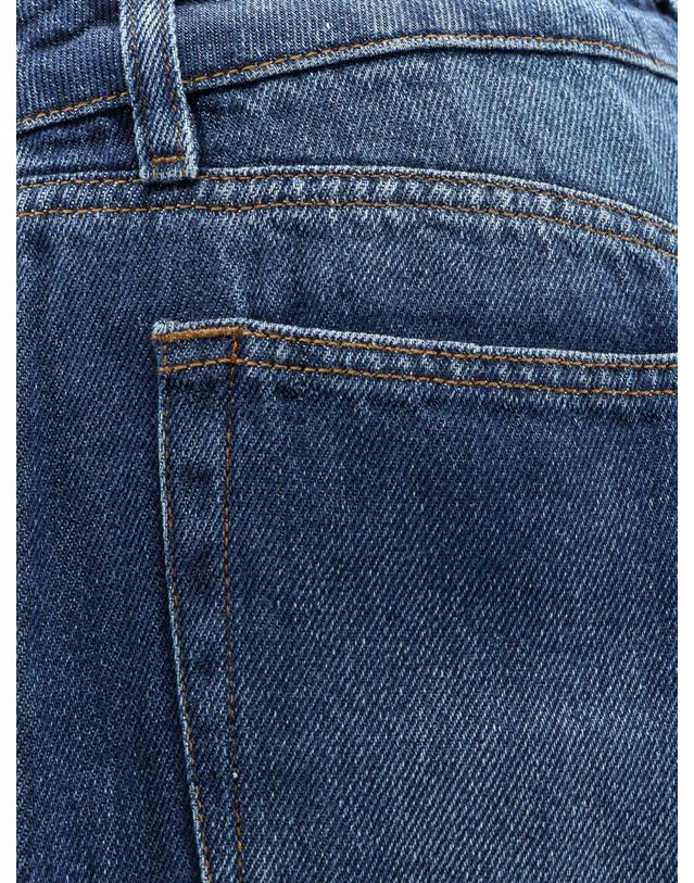 쓰리바이원 [해외직구][N85]3X1 31W43054 여성 트라우저 바지 팬츠 면바지 3X1 Flip Jean jeans in denim blue 착용컷