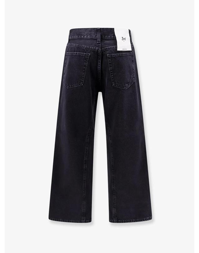쓰리바이원 [해외직구][N85]3X1 31W33001 여성 트라우저 바지 팬츠 면바지 3X1 Aime black denim trousers 착용컷