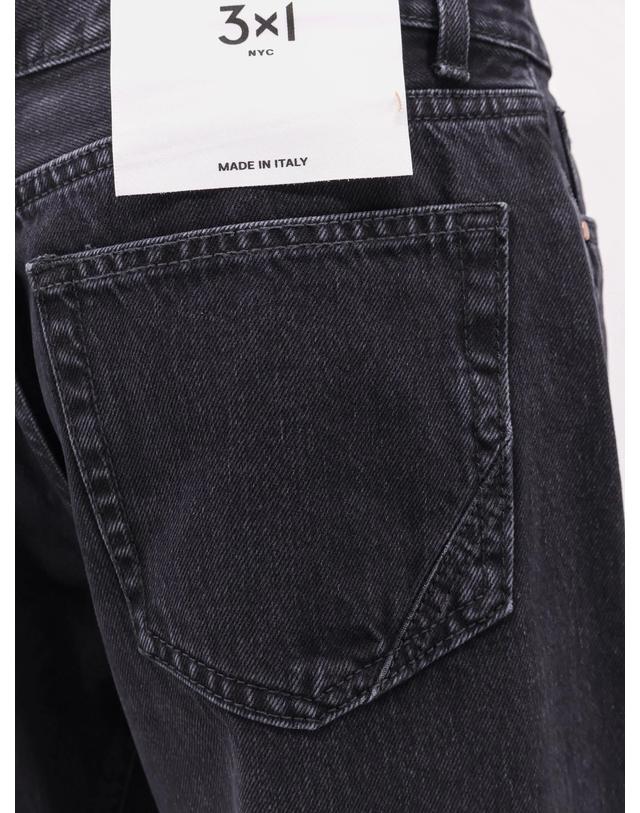쓰리바이원 [해외직구][N85]3X1 31W33001 여성 트라우저 바지 팬츠 면바지 3X1 Aime black denim trousers 착용컷