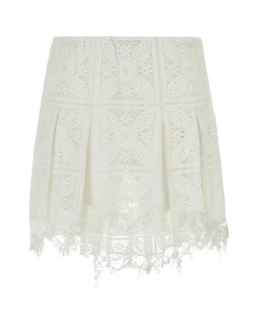 [해외직구][X45]로에베 S616Y1AX03 WHITE 여성 스커트 치마 롱 미디 미니스커트 White lace Paula s Ibiza shorts