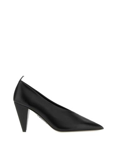 [해외직구][X45]로에베 L815S01XAA BLACK 여성 펌프스 슬링백 하이힐 스트랩힐 Black leather Origami Cubic pumps