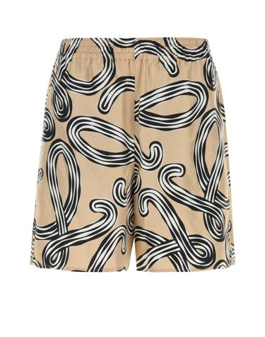 [해외직구][X45]로에베 S616Y1AX23 BEIGEBLACK 여성 반바지 버뮤다팬츠 숏팬츠 쇼츠 Printed silk Paula s Ibiza shorts