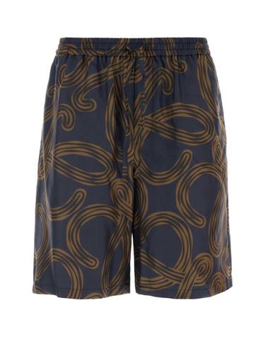 [해외직구][X45]로에베 H616Y1AX30 NAVYBROWN 남성 반바지 버뮤다팬츠 숏팬츠 쇼츠 Printed silk Paula s Ibiza bermuda shorts