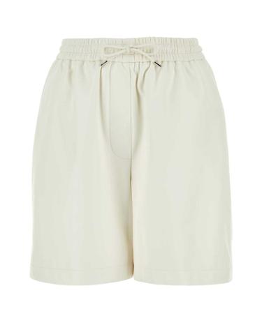 [해외직구][X45]로에베 S359Y54L14 WHITE 여성 반바지 버뮤다팬츠 숏팬츠 쇼츠 White leather shorts