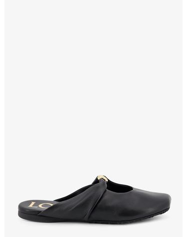 [해외직구][N85]로에베 L616465X86 여성 슬리퍼 샌들 뮬 LOEWE Pebble Soft low leather sandals
