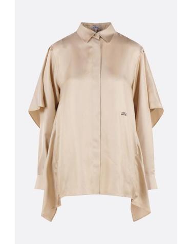 [해외직구][E32]로에베 S540Y05XE42370 여성 셔츠 블라우스 LOEWE cape shirt in silk