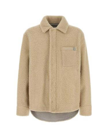 [해외직구][X45]로에베 H526Y2SL28 LIGHTGREY 남성 블레이저 봄버 캐주얼자켓 Ivory shearling jacket