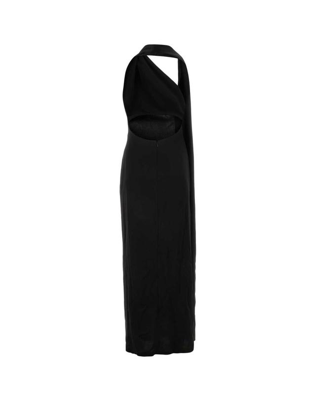 로에베 [해외직구][X45]로에베 S359Y09XB7 BLACK 여성 원피스 드레스 롱원피스 맥시원피스 Black satin long dress 착용컷