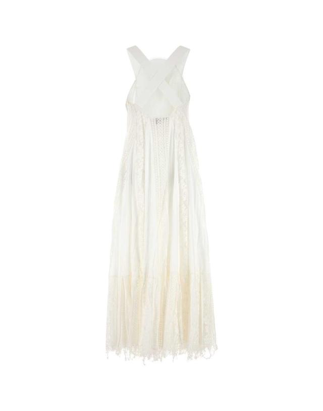 로에베 [해외직구][X45]로에베 S616Y09XBD WHITE 여성 원피스 롱 미디 미니 드레스 White cotton and lace Paula s Ibiza dress 착용컷