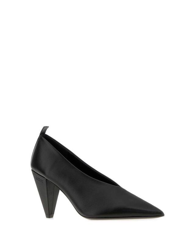 로에베 [해외직구][X45]로에베 L815S01XAA BLACK 여성 펌프스 슬링백 하이힐 스트랩힐 Black leather Origami Cubic pumps 착용컷