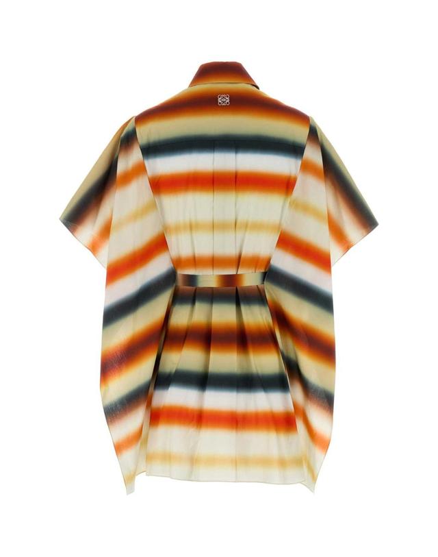 로에베 [해외직구][X45]로에베 S616Y09XCL ORANGEMULTICOLOR 여성 원피스 롱 미디 미니 드레스 Printed poplin Paula s Ibiza caftan 착용컷