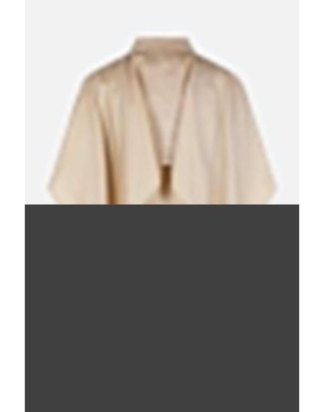 로에베 [해외직구][E32]로에베 S540Y05XE42370 여성 셔츠 블라우스 LOEWE cape shirt in silk 착용컷