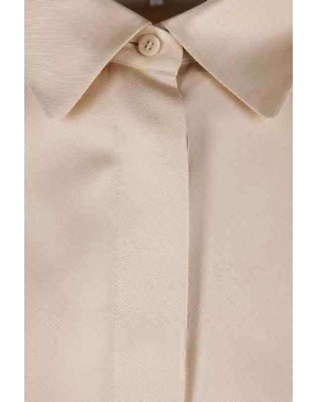 로에베 [해외직구][E32]로에베 S540Y05XE42370 여성 셔츠 블라우스 LOEWE cape shirt in silk 착용컷