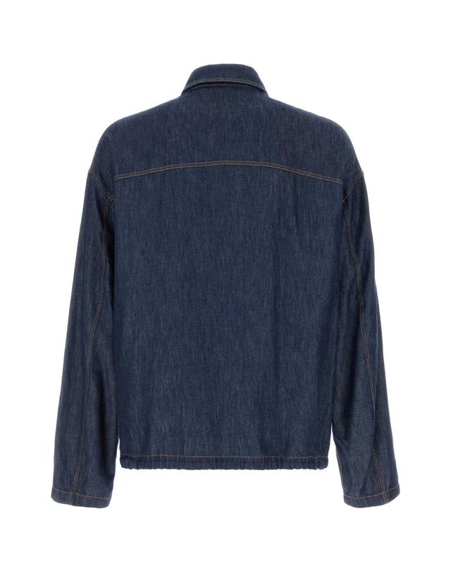 로에베 [해외직구][X45]로에베 H526Y50X34 DENIMBLUE 남성 블레이저 봄버 캐주얼자켓 Blue denim jacket 착용컷