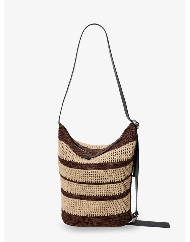 로에베 [해외직구][N85]로에베 BB22LBMX04 남성 크로스백 버킷백 가방 LOEWE Paulas Ibiza Raffia Bucket Bag 착용컷