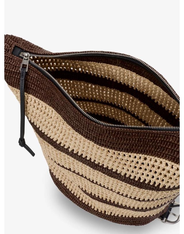 로에베 [해외직구][N85]로에베 BB22LBMX04 남성 크로스백 버킷백 가방 LOEWE Paulas Ibiza Raffia Bucket Bag 착용컷
