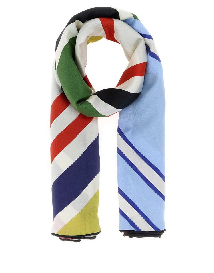 로에베 [해외직구][X45]로에베 FSA1SS7X10 MULTICOLOR 여성 스카프 목도리 머플러 Printed silk foulard