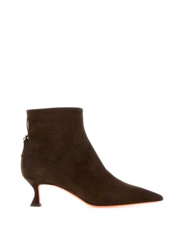 [해외직구][X45]산토니 WTIS71908HI2NHZW T30 여성 앵클부츠 미들 롱부츠 니하이부츠 Brown suede Giulie ankle boots