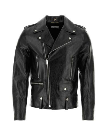 [해외직구][X45]생로랑 484284YC2NI 1000 남성 데님 패딩 베스트 다운 블레이저 봄버 Black leather jacket