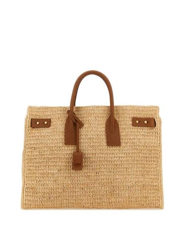 [해외직구][X45]생로랑 751499GAABN 2080 여성 토트백 쇼퍼백 탑핸들백 핸드백 Raffia medium Sac De Jour shopping bag