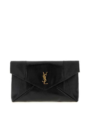 [해외직구][X45]생로랑 769307EAA2I 1000 가방 클러치백 파우치백 Black leather clutch