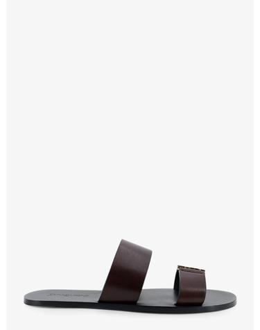 [해외직구][N85]생로랑 863524 남성 샌들 플랫 슬리퍼 조리 SAINT LAURENT Babylone leather sandals