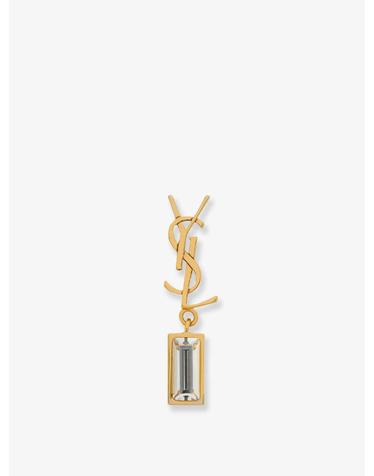 [해외직구][N85]생로랑 746624 여성 팔찌 목걸이 반지 주얼리 SAINT LAURENT Single Cassandre brass earring