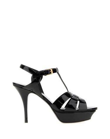 [해외직구][X45]생로랑 315490AAAOW 1000 여성 샌들 슬리퍼 샌들힐 플립플랍 샌들힐 Black leather Tribute sandals