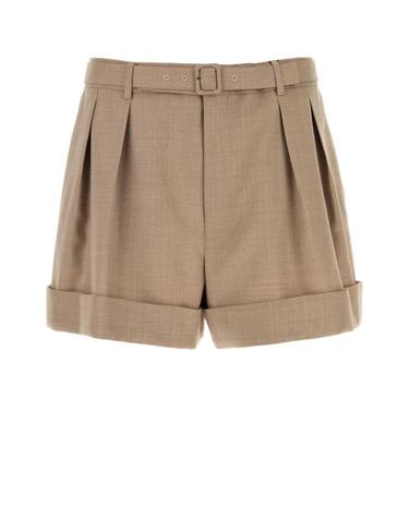 [해외직구][X45]생로랑 854459Y2J02 2495 남성 반바지 버뮤다팬츠 숏팬츠 쇼츠 Cappuccino wool bermuda shorts