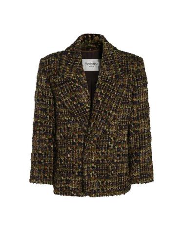 [해외직구][B47]생로랑 871063Y3L803113 여성 블레이저 자켓 아우터 GREE WOOL BLAZER