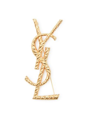 [해외직구][B47]생로랑 840195Y15008060 여성 브로치 펜던트 핀 악세사리 GOLD METAL OPYUM BROOCH