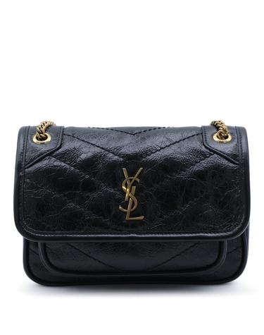 [해외직구][B47]생로랑 8460870EN071000 여성 토트백 탑핸들백 숄더백 쇼퍼백 BLACK LEATHER SHOULDER BAG