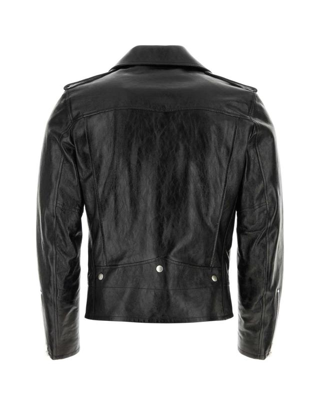 생로랑 [해외직구][X45]생로랑 484284YC2NI 1000 남성 데님 패딩 베스트 다운 블레이저 봄버 Black leather jacket 착용컷