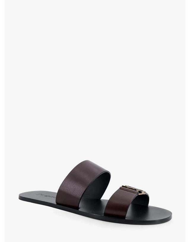 생로랑 [해외직구][N85]생로랑 863524 남성 샌들 플랫 슬리퍼 조리 SAINT LAURENT Babylone leather sandals 착용컷