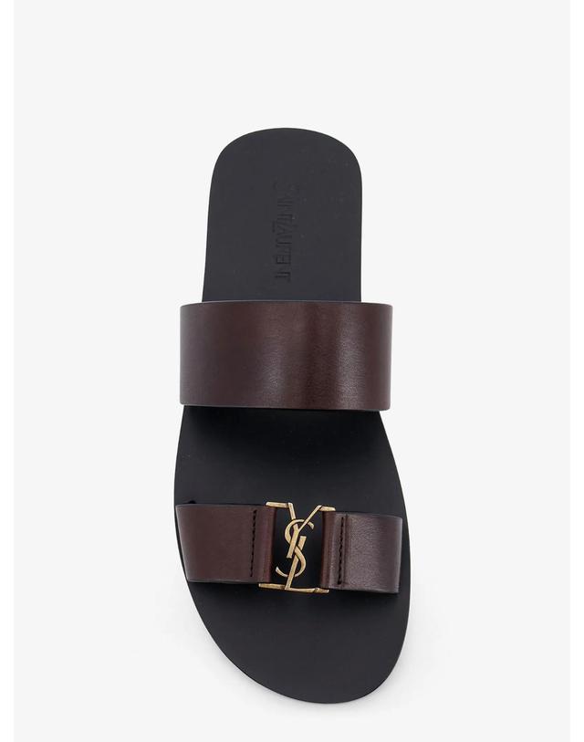 생로랑 [해외직구][N85]생로랑 863524 남성 샌들 플랫 슬리퍼 조리 SAINT LAURENT Babylone leather sandals 착용컷