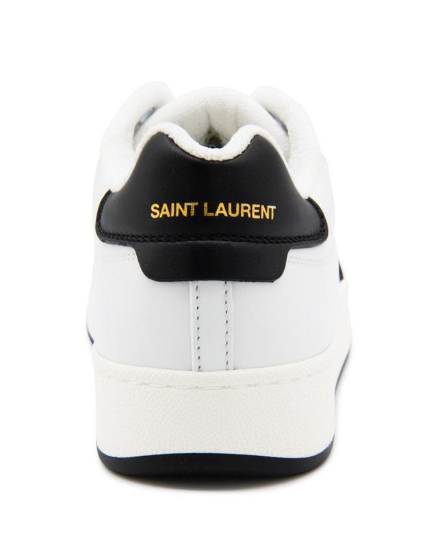 생로랑 [해외직구][Q11]생로랑 84553700NI09061 남성 스니커즈 WHITE AND BLACK LEATHER SNEAKERS 착용컷