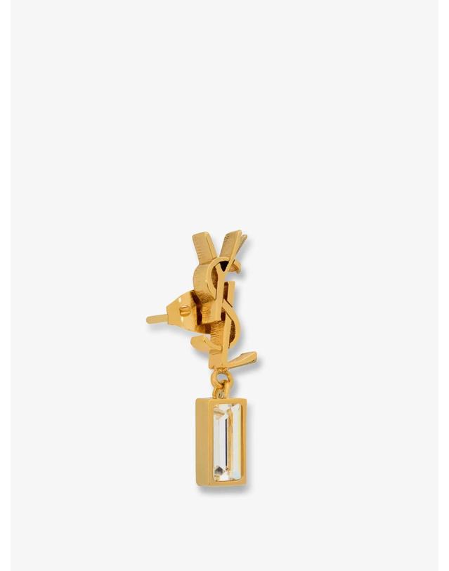 생로랑 [해외직구][N85]생로랑 746624 여성 팔찌 목걸이 반지 주얼리 SAINT LAURENT Single Cassandre brass earring 착용컷