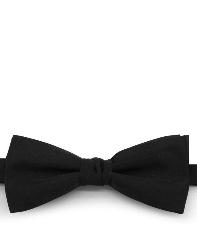 생로랑 [해외직구][Q11]생로랑 7373053Y0111000 남성 넥타이 BLACK SILK PAPILLON 착용컷