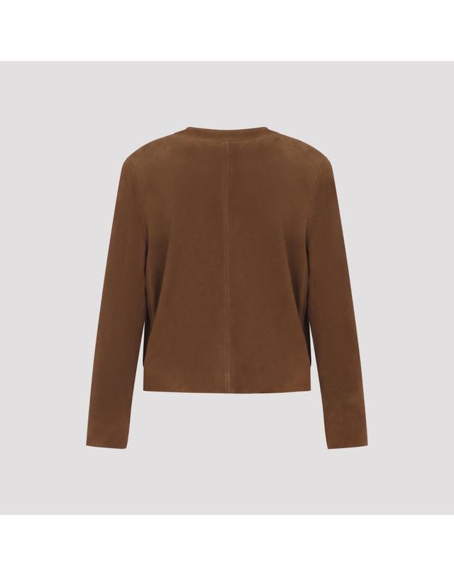 생로랑 [해외직구][D14]생로랑 876897YCUM2 2705 RHUM AMBRE 여성 자켓 코트 아우터 Saint Laurent Jacket 착용컷