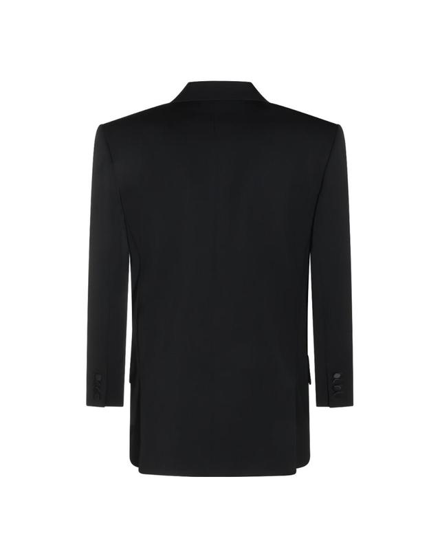 생로랑 [해외직구][B47]생로랑 A003I9Y7E631000 여성 블레이저 자켓 아우터 BLACK WOOL BLAZER 착용컷